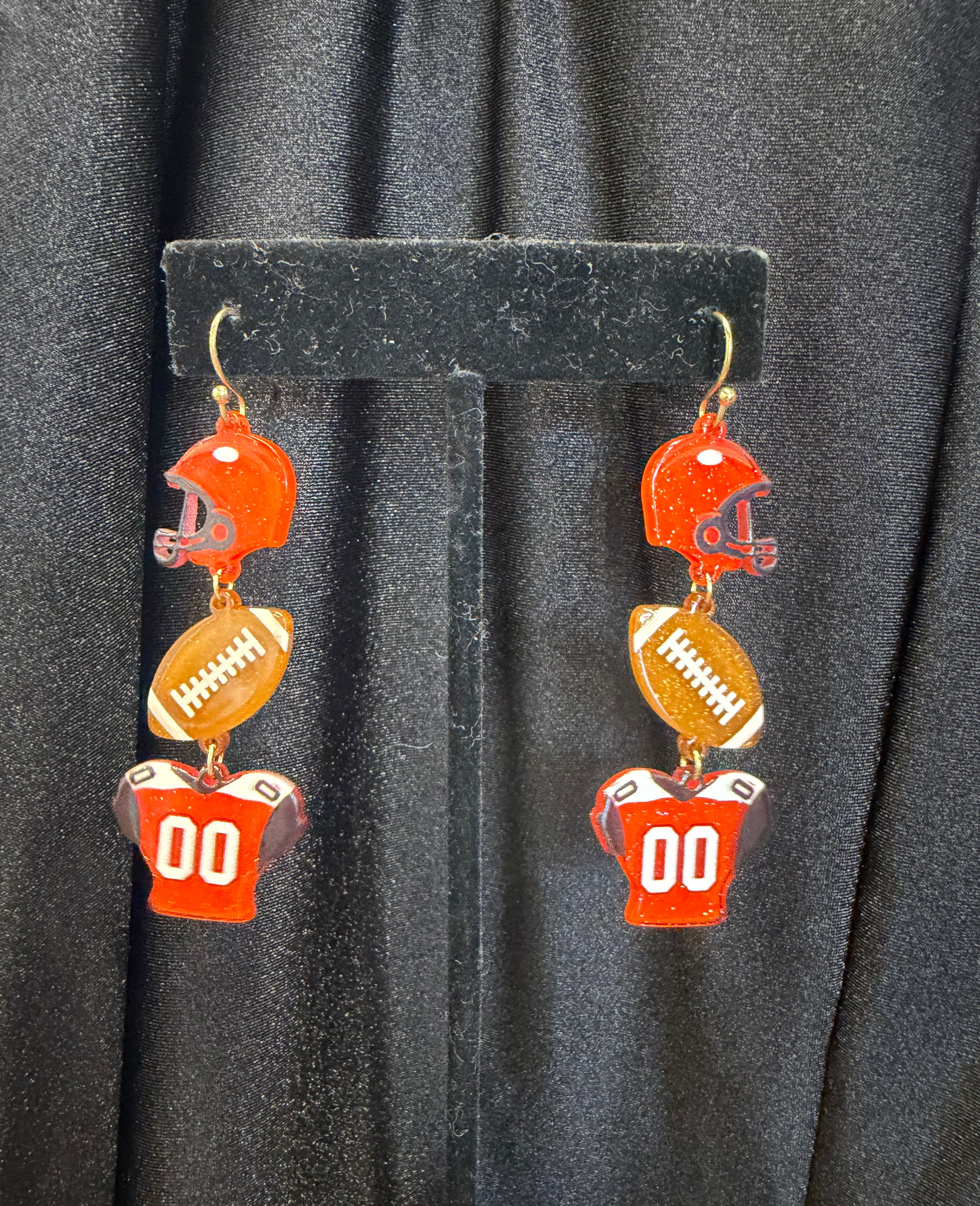 Football earrings