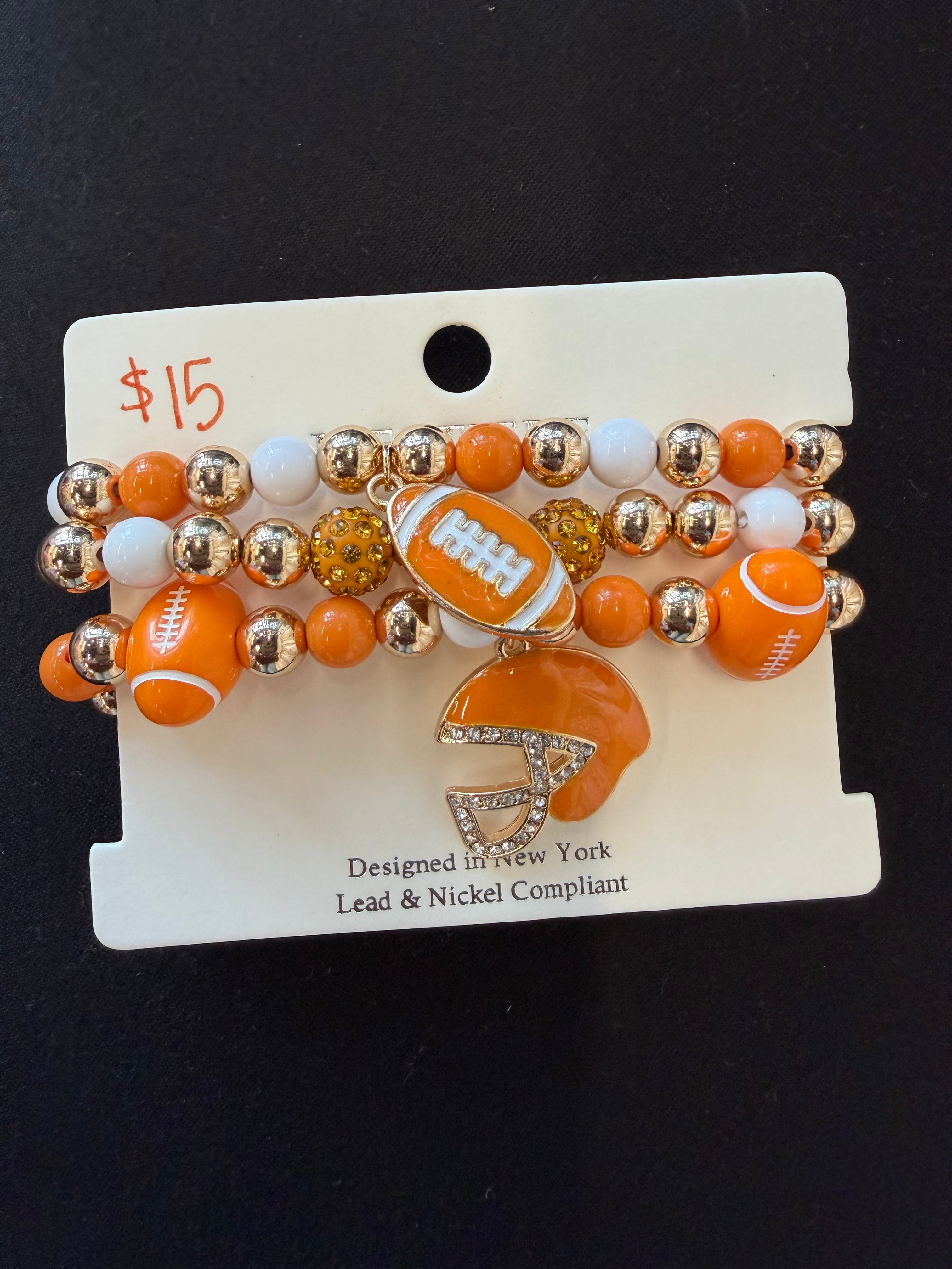 Football bracelet set