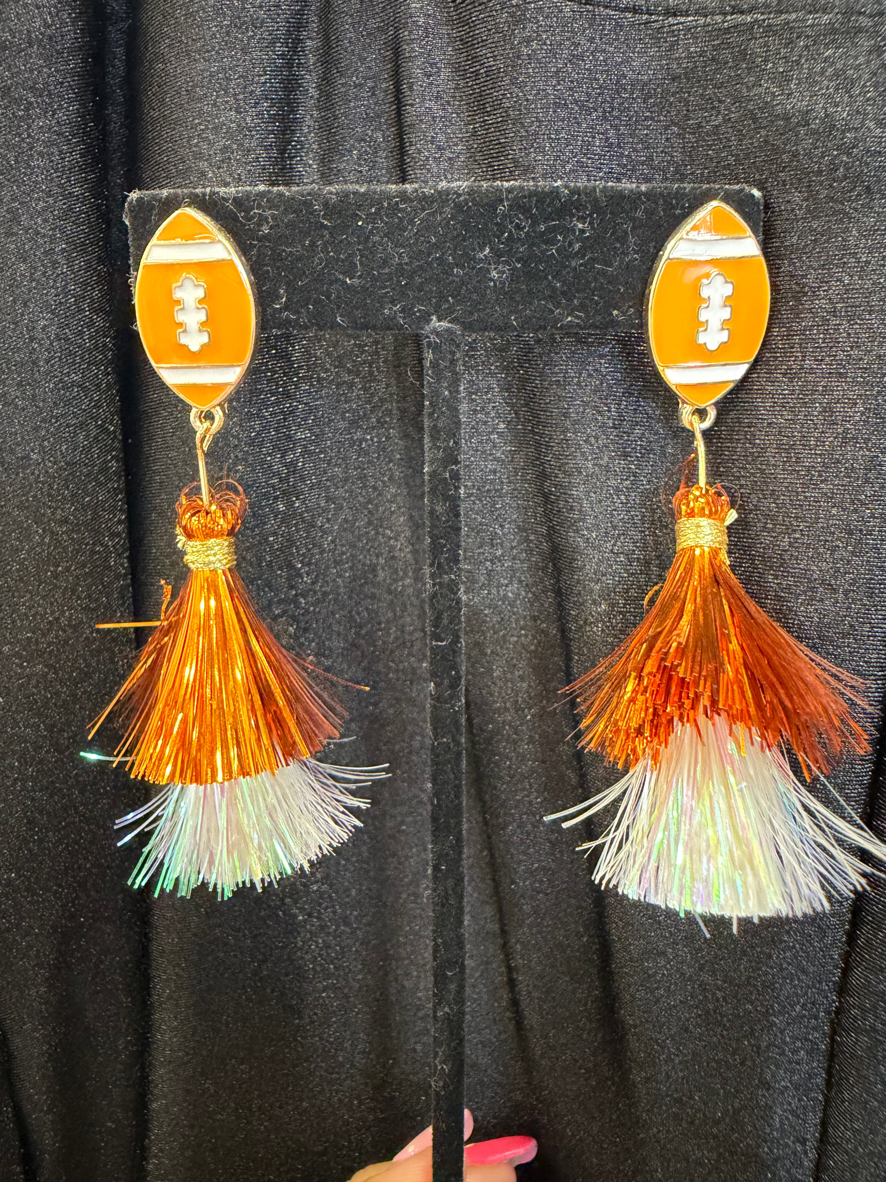 Football earrings